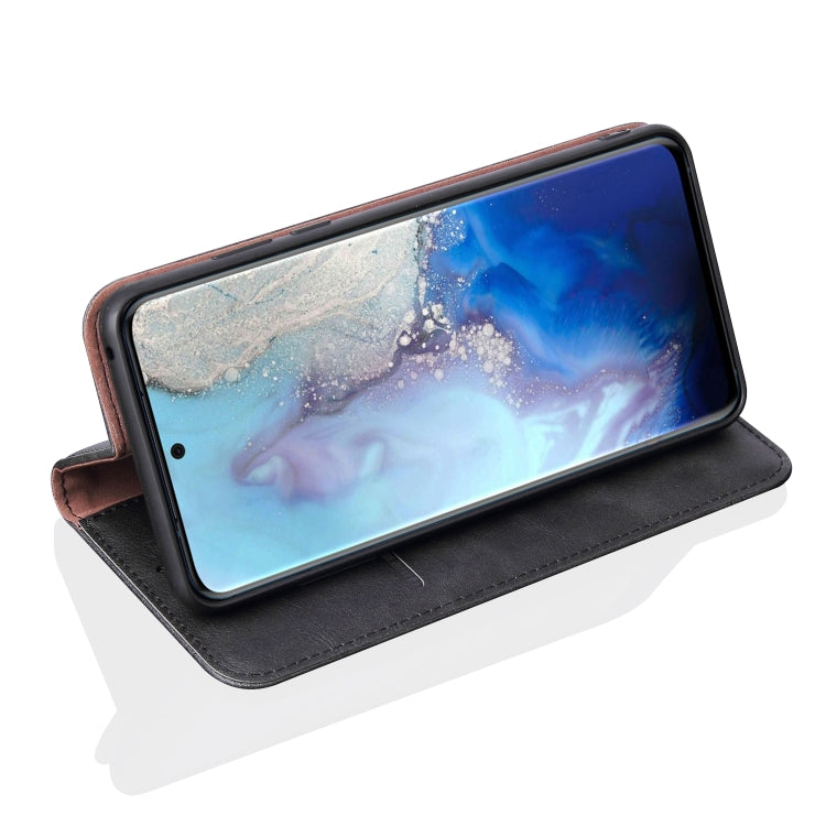 For Galaxy S20 Retro Crazy Horse Texture Horizontal Flip Leather Case , with Card Slots & Holder & Wallet
