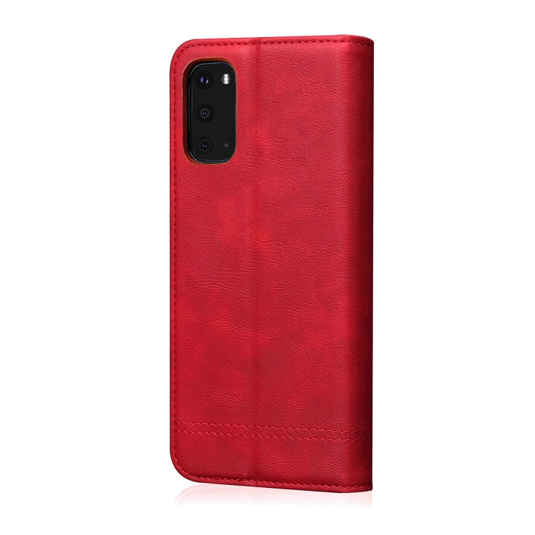 For Galaxy S20 Retro Crazy Horse Texture Horizontal Flip Leather Case , with Card Slots & Holder & Wallet