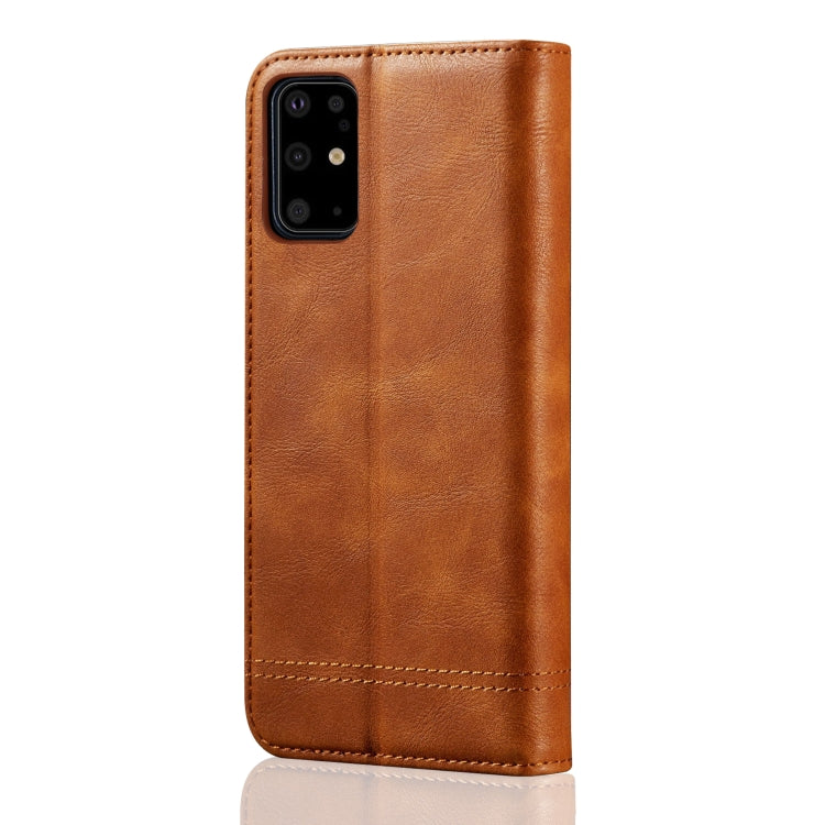 For Galaxy S20 Plus Retro Crazy Horse Texture Horizontal Flip Leather Case , with Card Slots & Holder & Wallet
