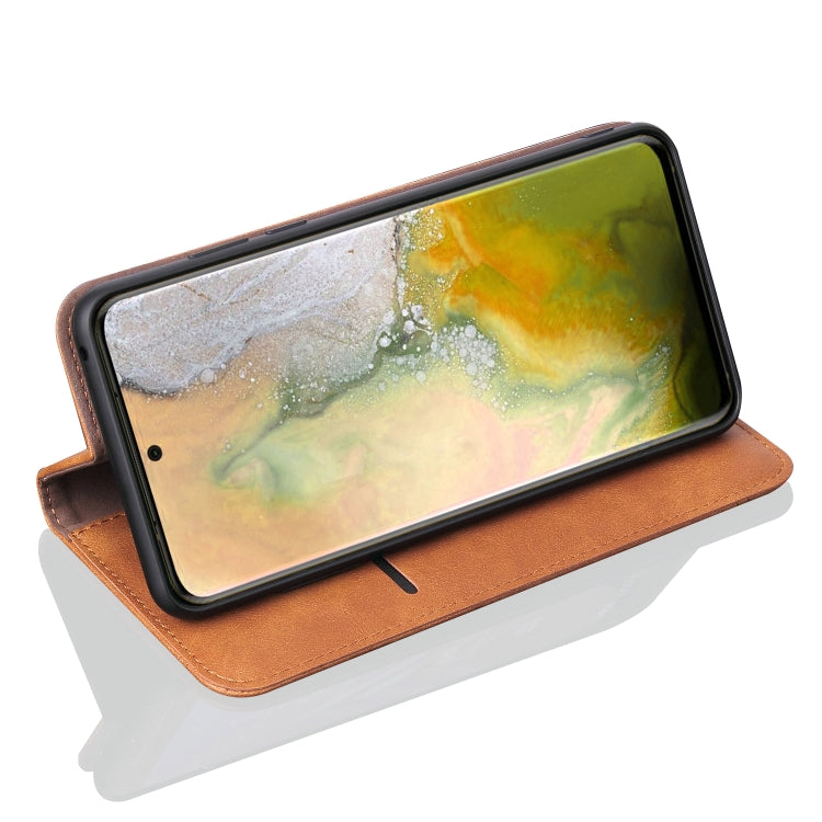 For Galaxy S20 Plus Retro Crazy Horse Texture Horizontal Flip Leather Case , with Card Slots & Holder & Wallet