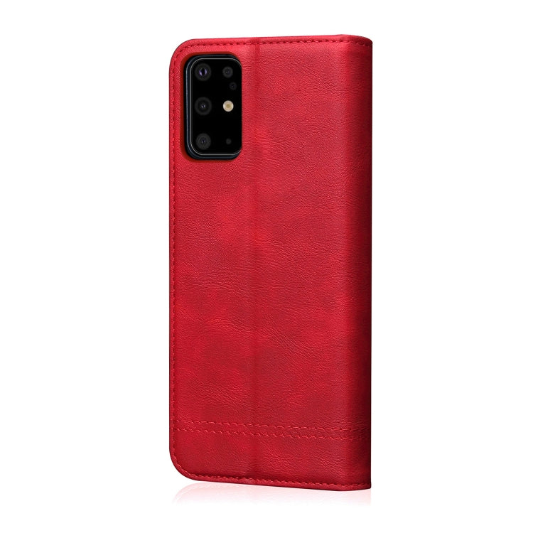 For Galaxy S20 Plus Retro Crazy Horse Texture Horizontal Flip Leather Case , with Card Slots & Holder & Wallet
