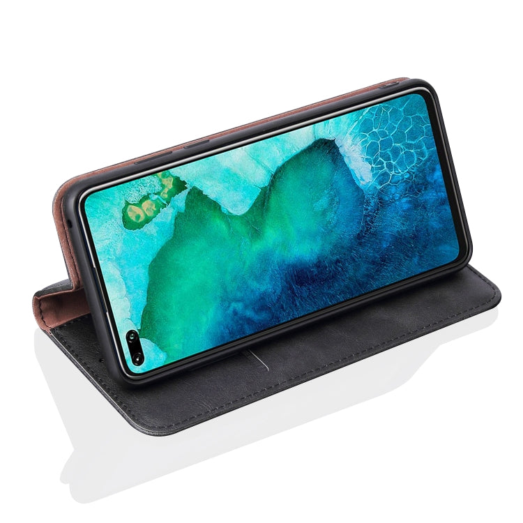 For Huawei Honor 30 Retro Crazy Horse Texture Horizontal Flip Leather Case , with Card Slots & Holder & Wallet