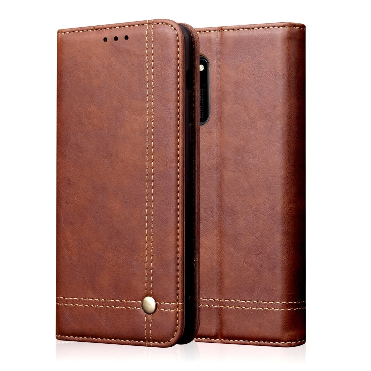For Huawei Honor 30 Retro Crazy Horse Texture Horizontal Flip Leather Case , with Card Slots & Holder & Wallet