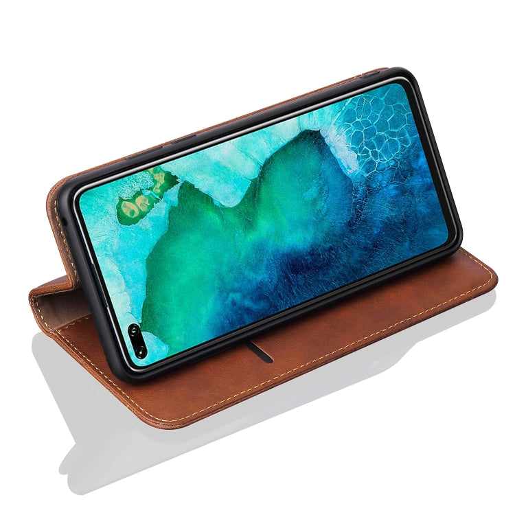 For Huawei Honor 30 Retro Crazy Horse Texture Horizontal Flip Leather Case , with Card Slots & Holder & Wallet
