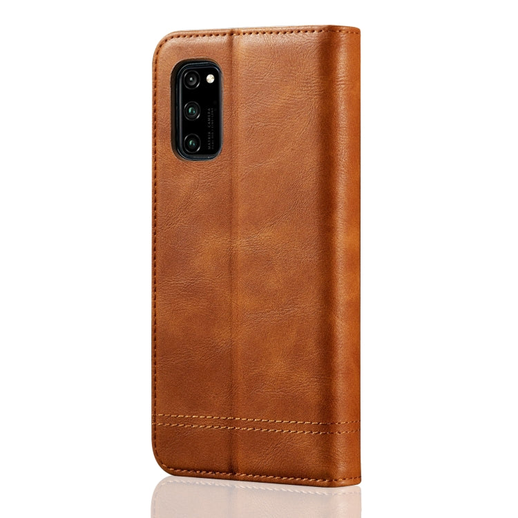 For Huawei Honor 30S Retro Crazy Horse Texture Horizontal Flip Leather Case , with Card Slots & Holder & Wallet