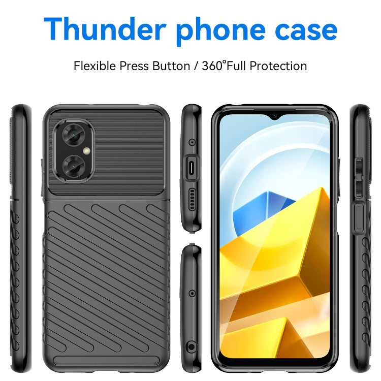 For Xiaomi Poco M4 5G Global Thunderbolt Shockproof TPU Protective Soft Phone Case
