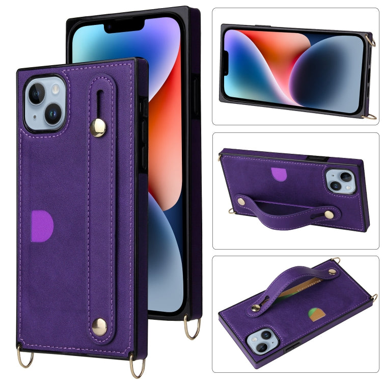 For iPhone 14 Crossbody Lanyard Shockproof Protective Phone Case
