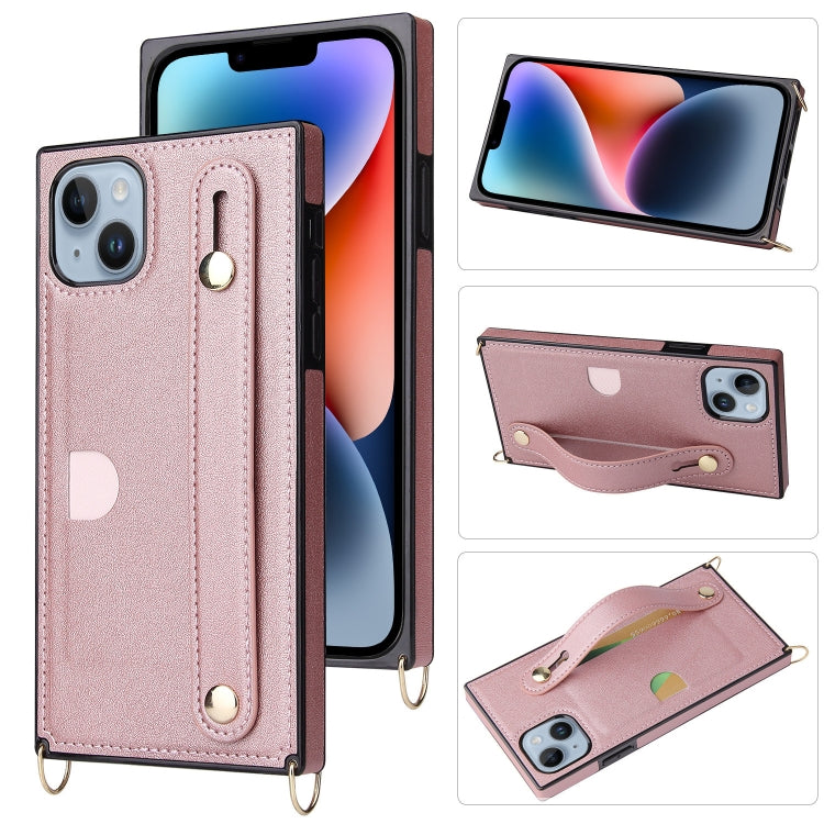 For iPhone 14 Crossbody Lanyard Shockproof Protective Phone Case