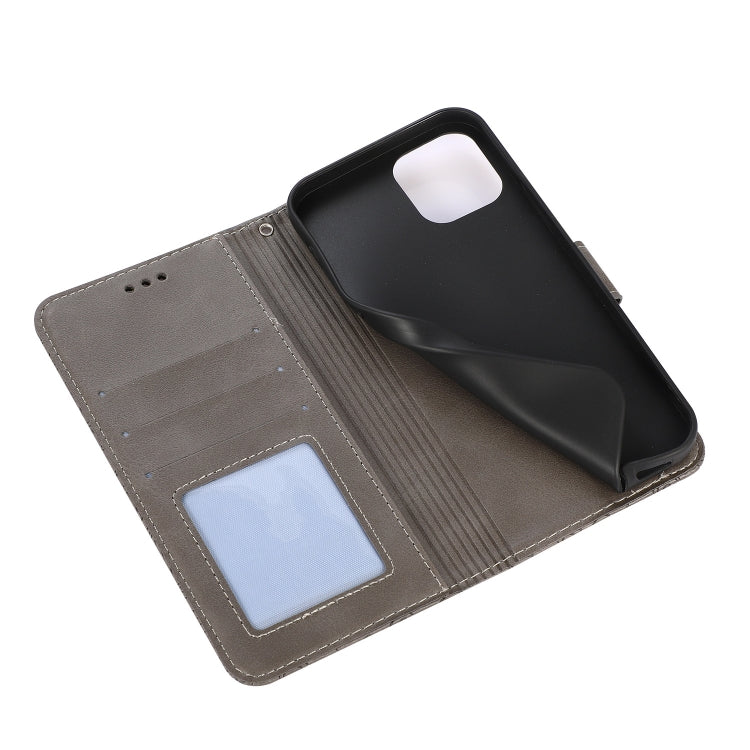 For iPhone 13 mini Skin Feel Embossed Sunflower Horizontal Leather Case