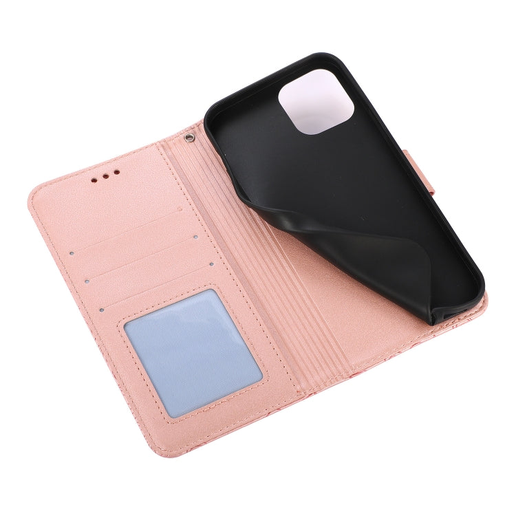 For iPhone 14 Pro Skin Feel Embossed Sunflower Horizontal Leather Case