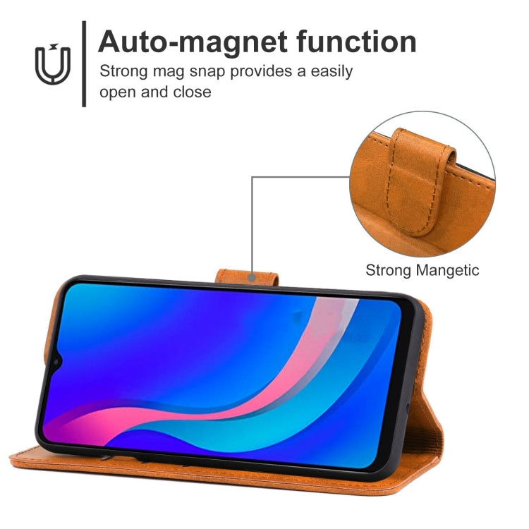 For TCL 305i Fingerprint Version Leather Phone Case