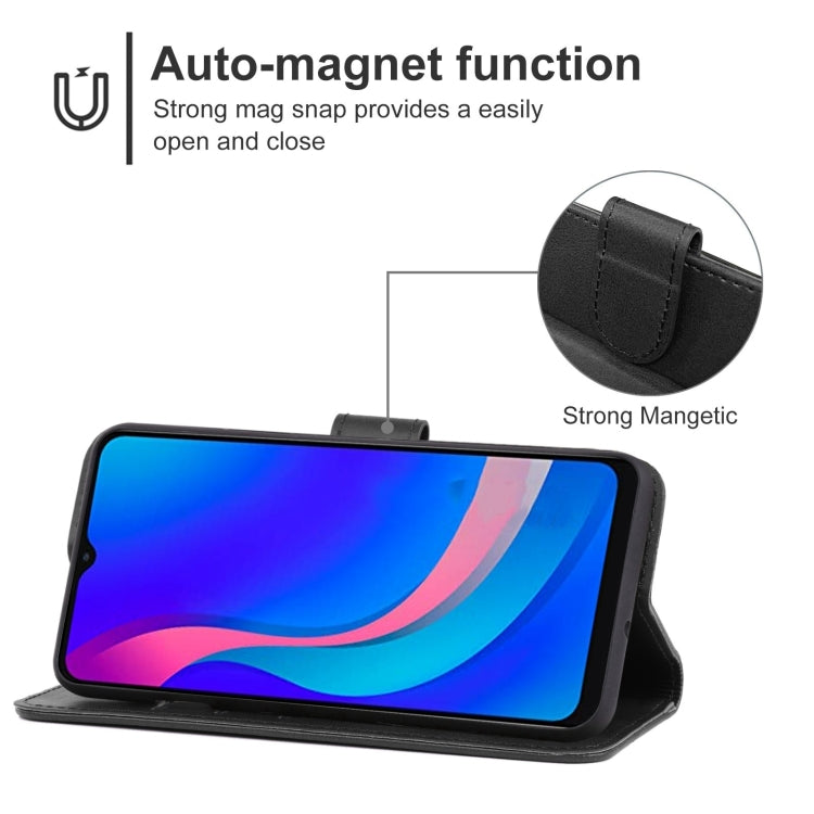For TCL 305i Fingerprint Version Leather Phone Case