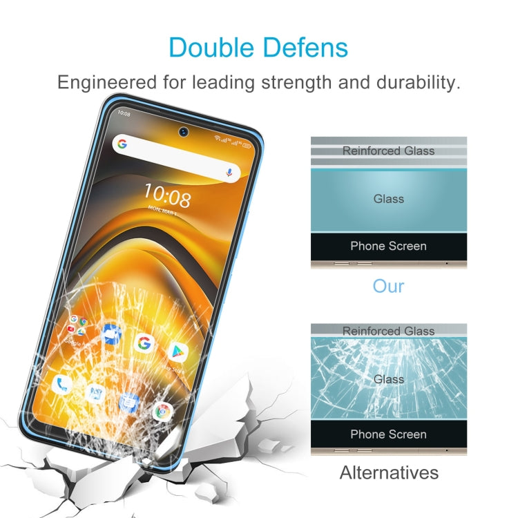 50 PCS 0.26mm 9H 2.5D Tempered Glass Film For UMIDIGI A13 Pro 5G