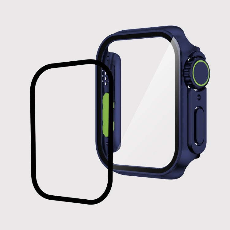 For Apple Watch Series 9 / 8 / 7 45mm Film PC Watch Case with Detachable Button