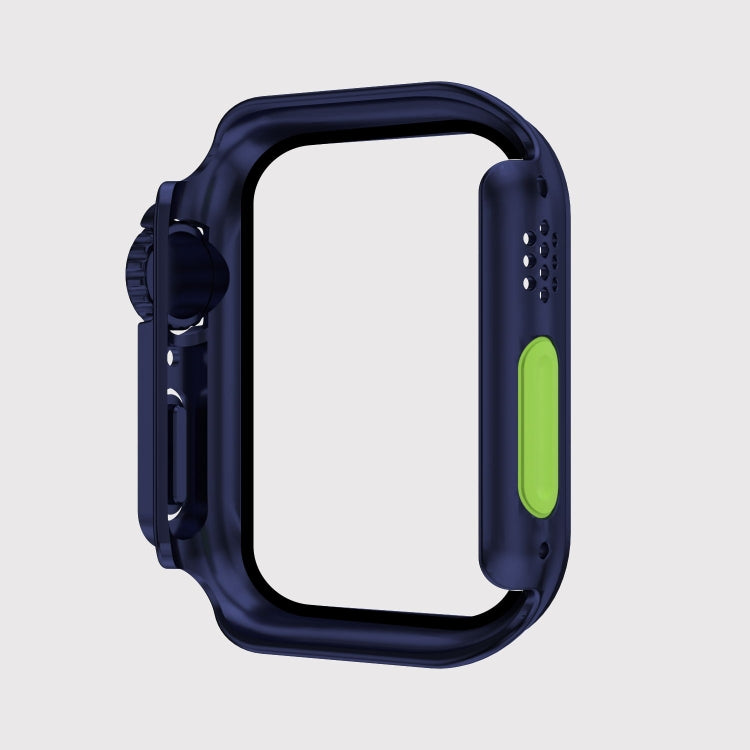 For Apple Watch Series 9 / 8 / 7 45mm Film PC Watch Case with Detachable Button
