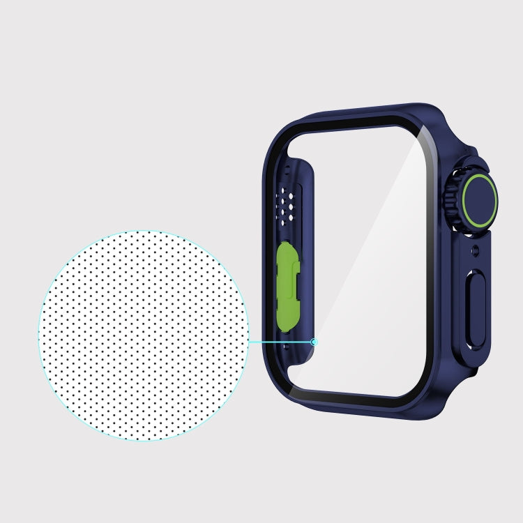 For Apple Watch Series 9 / 8 / 7 45mm Film PC Watch Case with Detachable Button