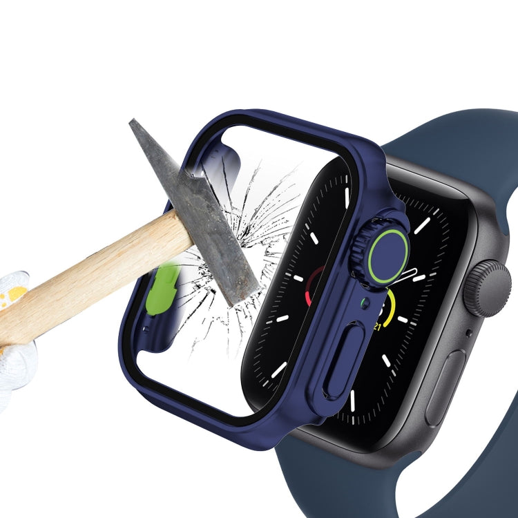For Apple Watch Series 9 / 8 / 7 45mm Film PC Watch Case with Detachable Button