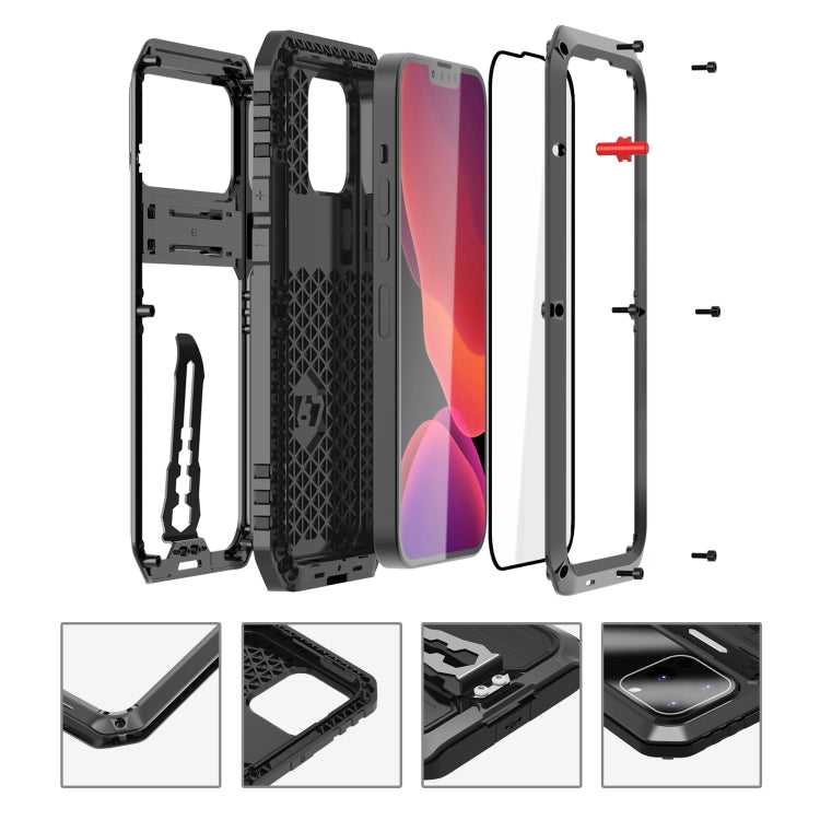 For iPhone 14 Pro Max Armor Life Waterproof Shockproof Splash-proof Dust-proof Phone Case