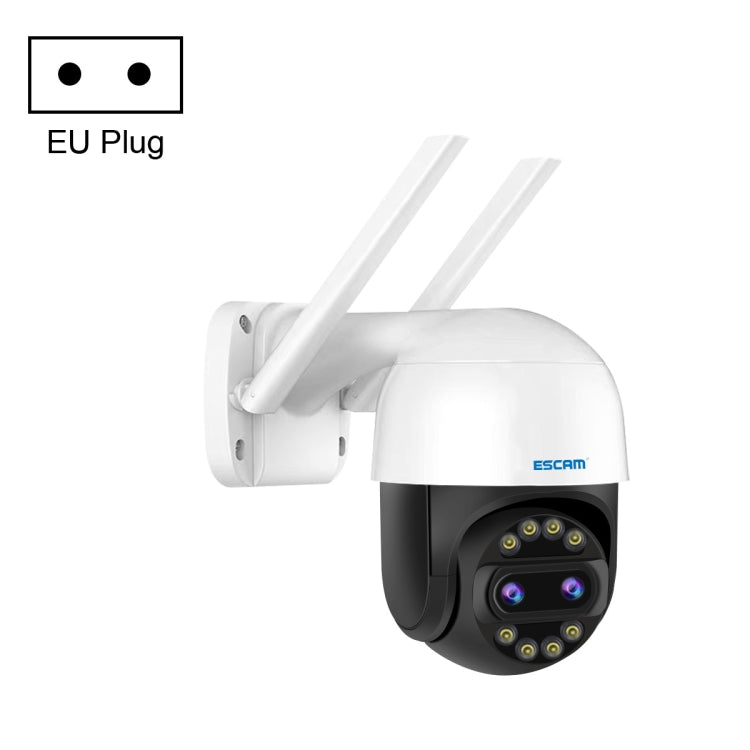 ESCAM QF212 4MP 8XZoom AI Humanoid Detection Auto Tracking WiFi IP Camera, Plug Type:EU Plug