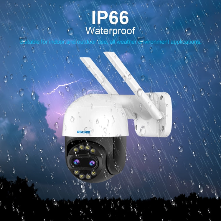 ESCAM QF212 4MP 8XZoom AI Humanoid Detection Auto Tracking WiFi IP Camera, Plug Type:AU Plug
