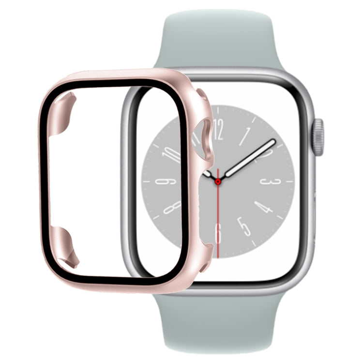 Tempered Glass Film PC Watch Case For Apple Watch Series 9 / 8 / 7 45mm