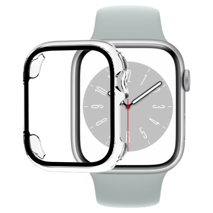Tempered Glass Film PC Watch Case For Apple Watch Series 9 / 8 / 7 41mm