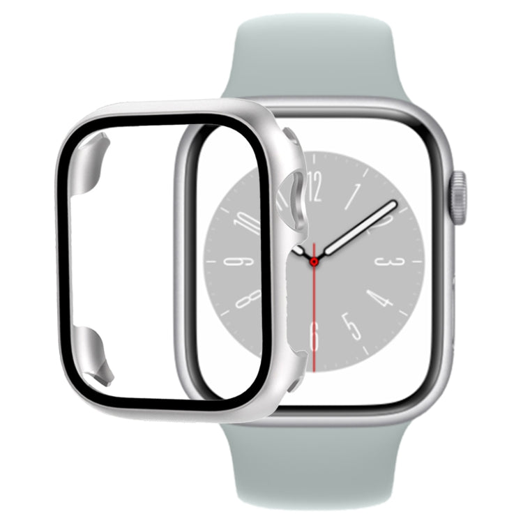 Tempered Glass Film PC Watch Case For Apple Watch Series 9 / 8 / 7 41mm