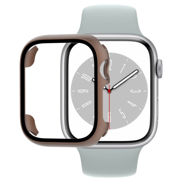 Tempered Glass Film PC Watch Case For Apple Watch Series 9 / 8 / 7 41mm