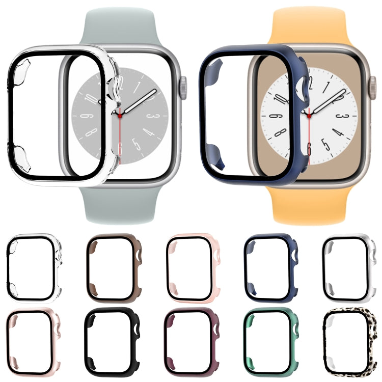 Tempered Glass Film PC Watch Case For Apple Watch Series 9 / 8 / 7 41mm