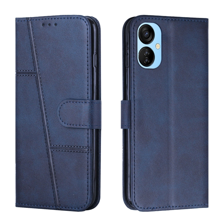 For Tecno Camon 19 Neo Stitching Calf Texture Buckle Leather Phone Case