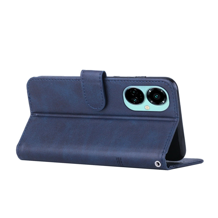For Tecno Camon 19 Pro 5G Stitching Calf Texture Buckle Leather Phone Case