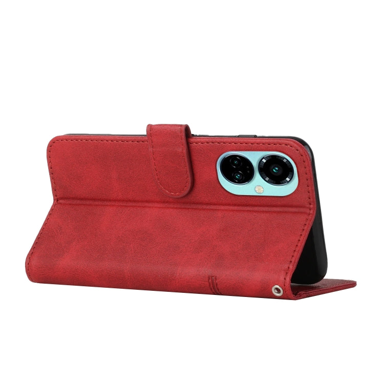 For Tecno Camon 19 Pro 5G Stitching Calf Texture Buckle Leather Phone Case