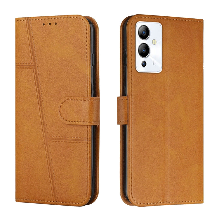 For Infinix Note 12 5G / 12 Pro Stitching Calf Texture Buckle Leather Phone Case