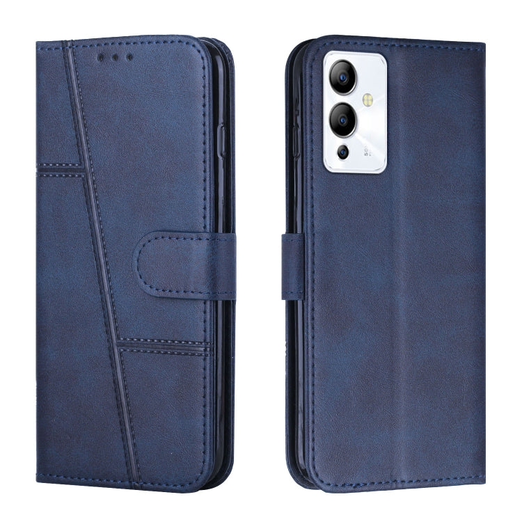 For Infinix Note 12 5G / 12 Pro Stitching Calf Texture Buckle Leather Phone Case