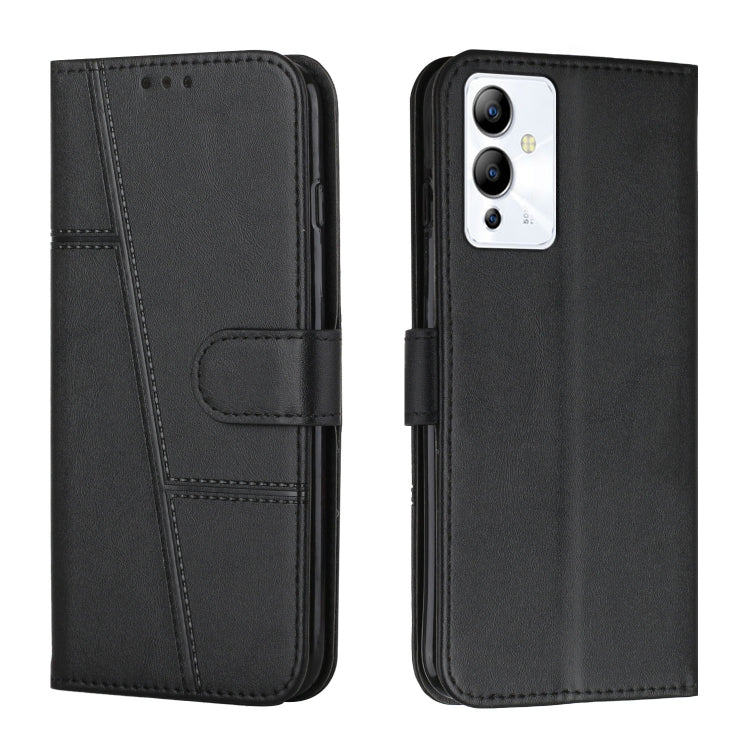 For Infinix Note 12 5G / 12 Pro Stitching Calf Texture Buckle Leather Phone Case
