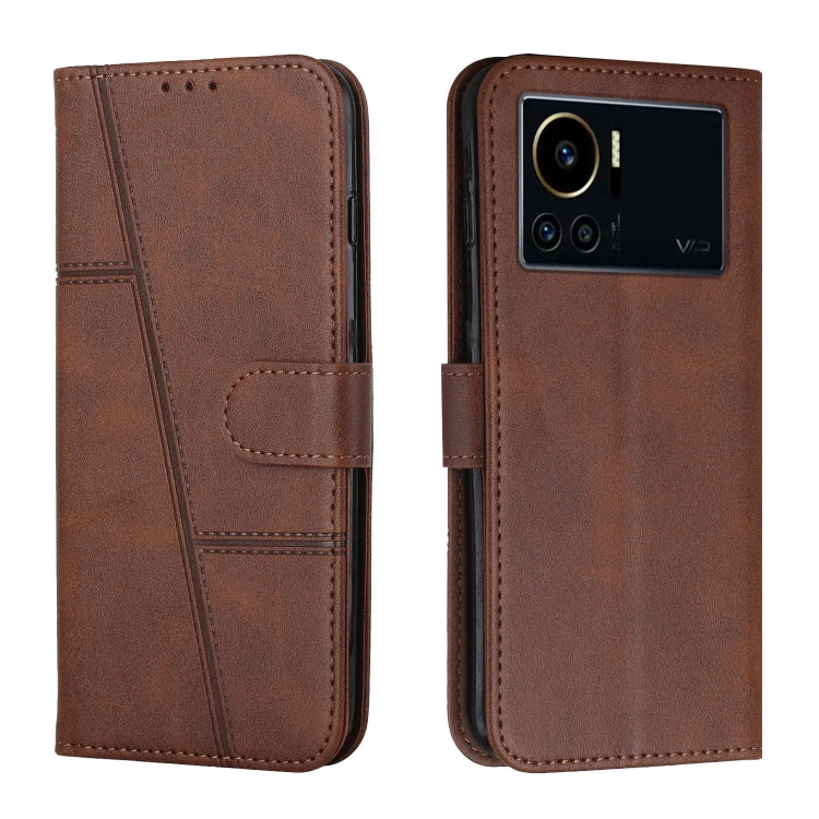 For Infinix Note 12 VIP Stitching Calf Texture Buckle Leather Phone Case