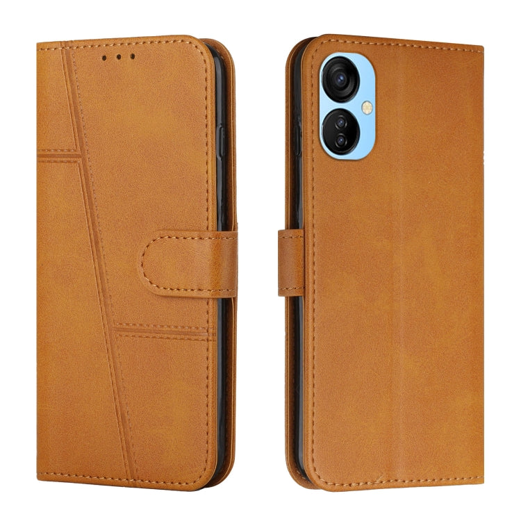 For Tecno Spark 9 Pro Stitching Calf Texture Buckle Leather Phone Case