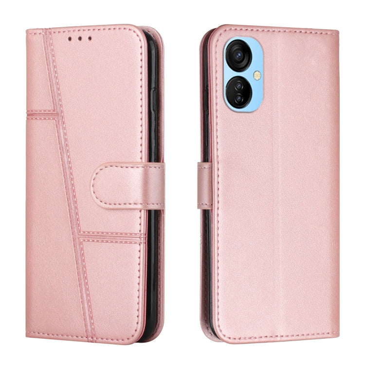 For Tecno Spark 9 Pro Stitching Calf Texture Buckle Leather Phone Case