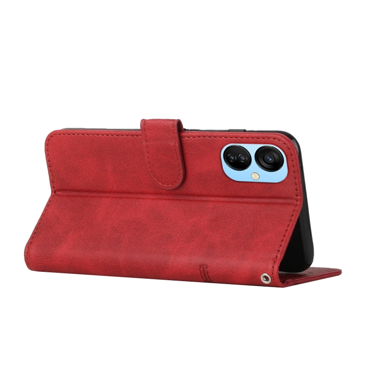For Tecno Spark 9 Pro Stitching Calf Texture Buckle Leather Phone Case