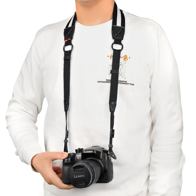 CADeN H50 Retro Camera Neck Hand Strap, Size:42 x 0.5 x 3.8cm Black