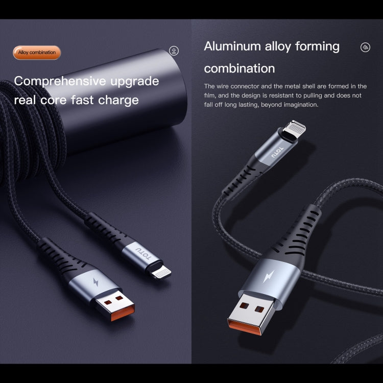 TOTU BL-005 Tough Series USB to 8 Pin Charging Data Cable Length:2m