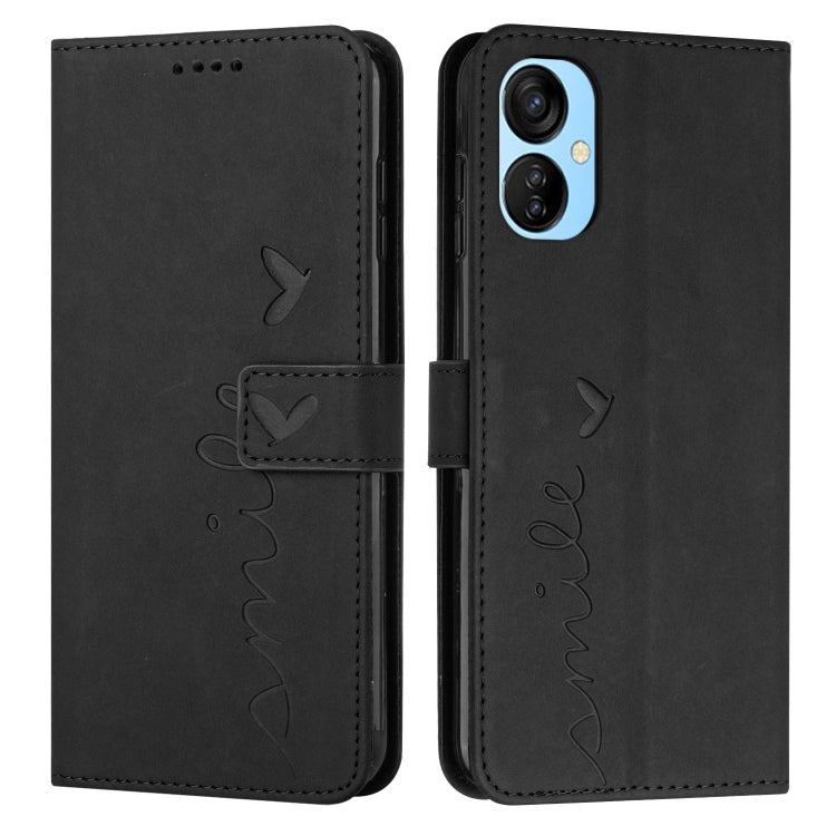 For Tecno Camon 19 Neo Skin Feel Heart Pattern Leather Phone Case
