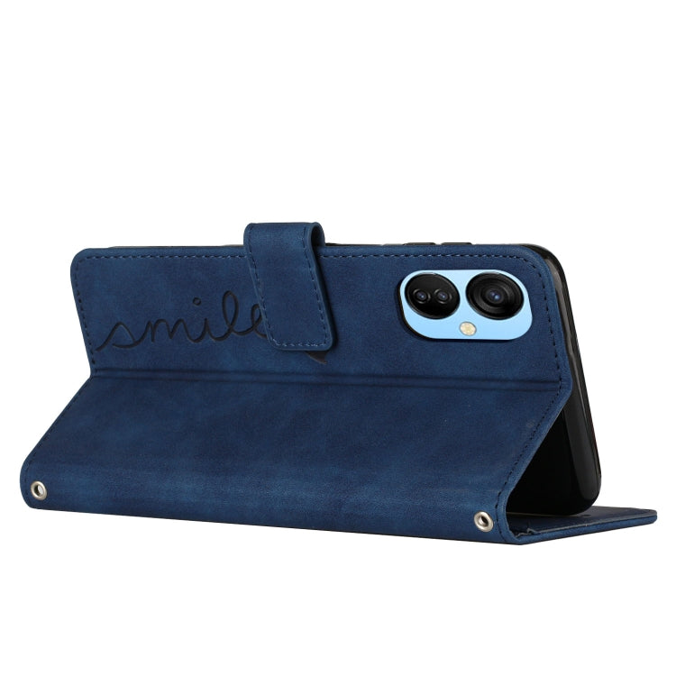 For Tecno Spark 9 Pro Skin Feel Heart Pattern Leather Phone Case