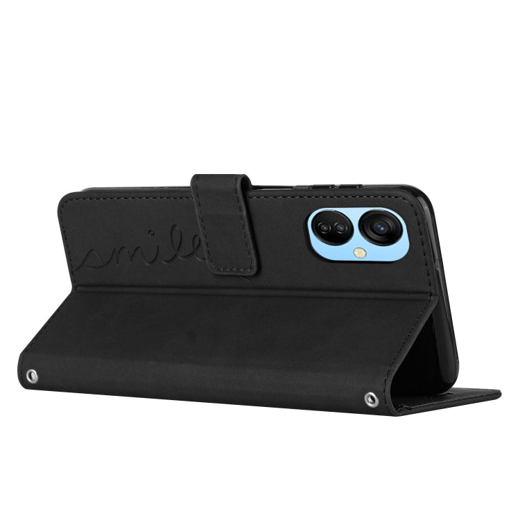 For Tecno Spark 9 Pro Skin Feel Heart Pattern Leather Phone Case