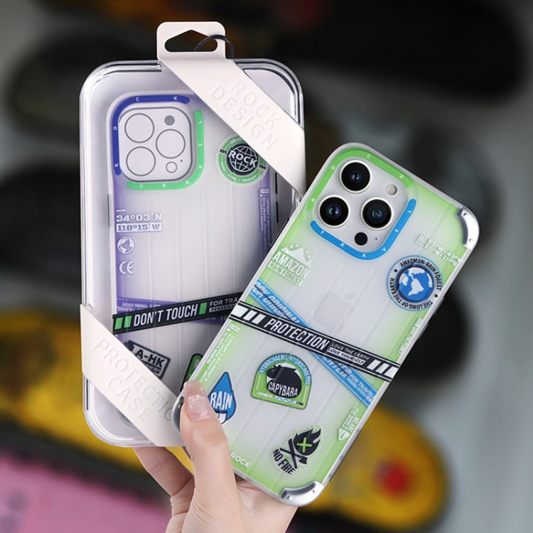 For iPhone 14 Plus ROCK InShare Travel Series PC+TPU Phone Case