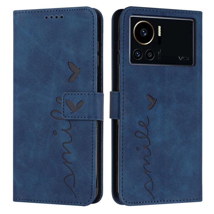 For Infinix Note 12 VIP Skin Feel Heart Pattern Leather Phone Case