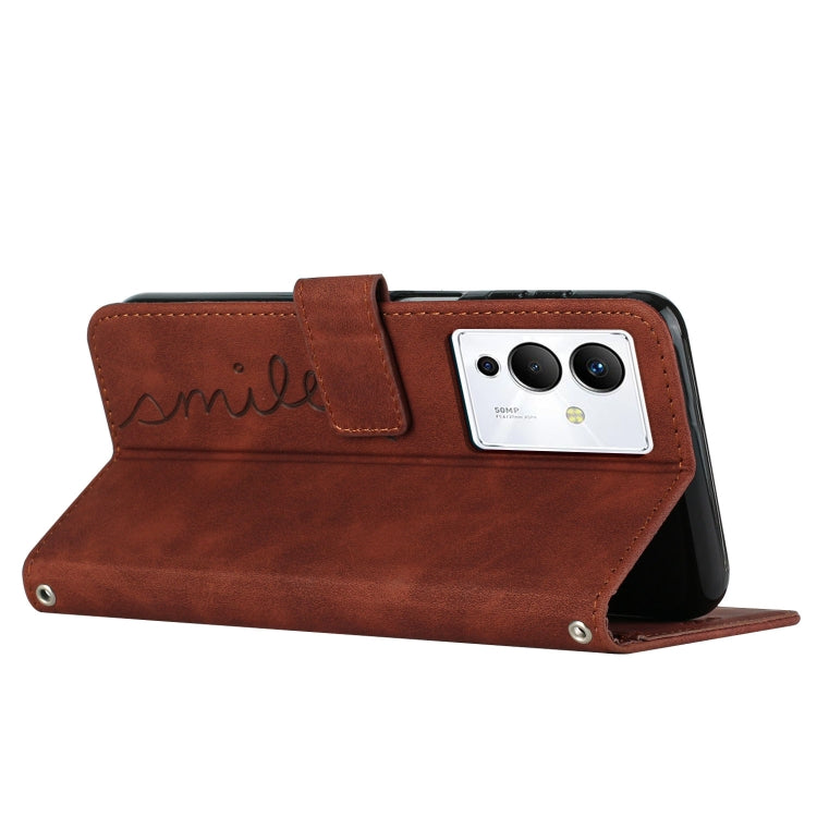 For Infinix Note 12/12 Pro Skin Feel Heart Pattern Leather Phone Case
