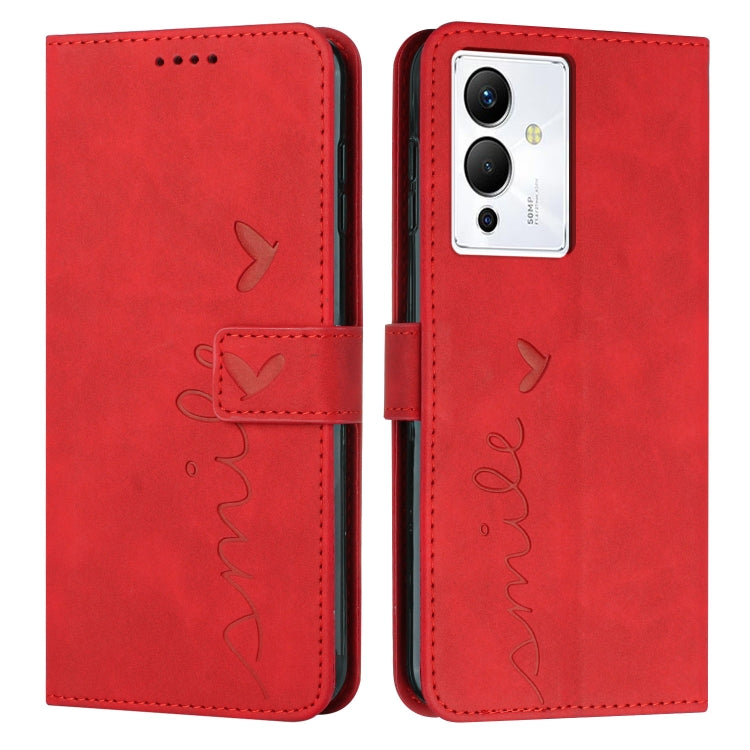 For Infinix Note 12/12 Pro Skin Feel Heart Pattern Leather Phone Case