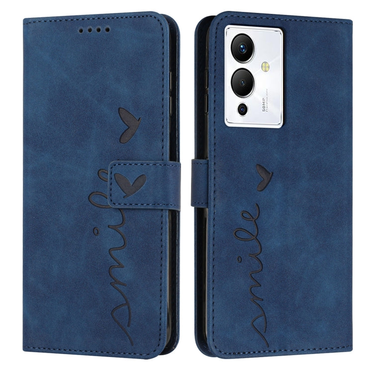 For Infinix Note 12/12 Pro Skin Feel Heart Pattern Leather Phone Case