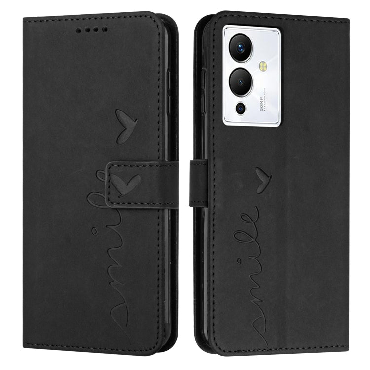 For Infinix Note 12/12 Pro Skin Feel Heart Pattern Leather Phone Case
